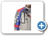 chest vent flap in open positions - Teiz Motorsports Navigator Jacket and Pants